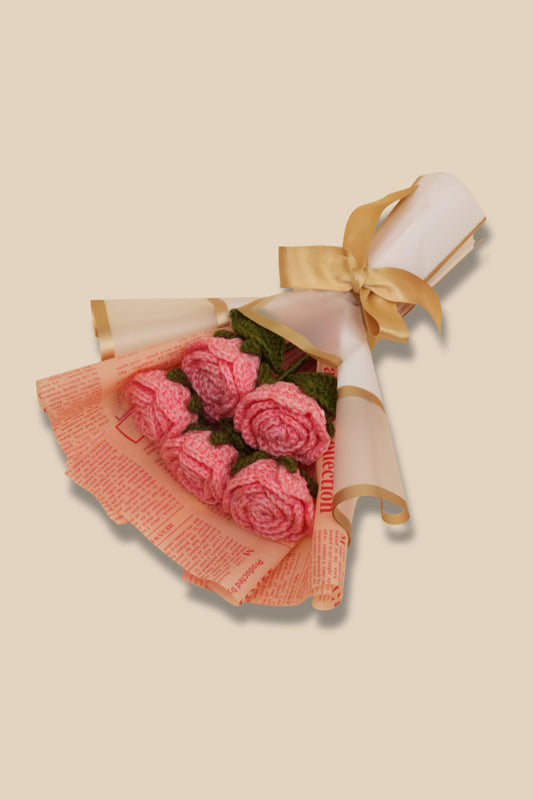 5 Pink Roses Bouquet