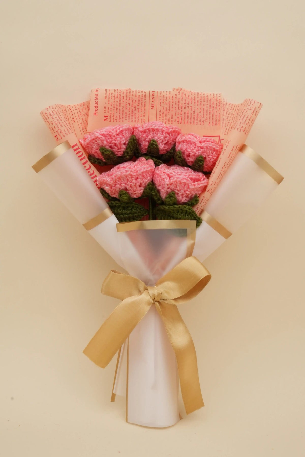 5 Pink Roses Bouquet