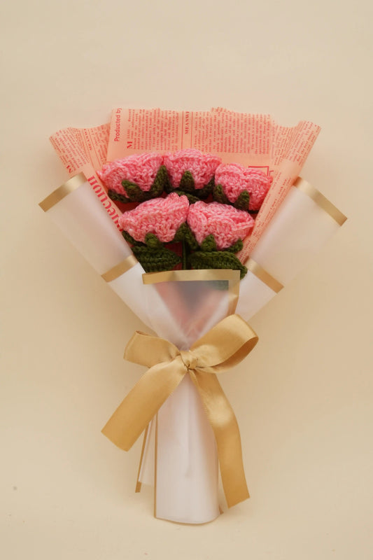 5 Pink Roses Bouquet