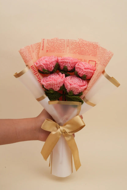 5 Pink Roses Bouquet